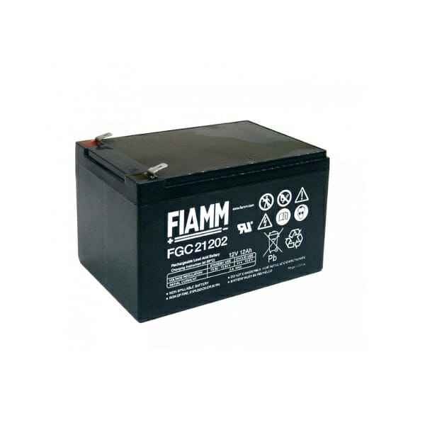 Questo tipo di batteria è disponibile in due modelli: Batteria 12 V 12 Ah Batteria Fiamm 12 V 12 Ah
